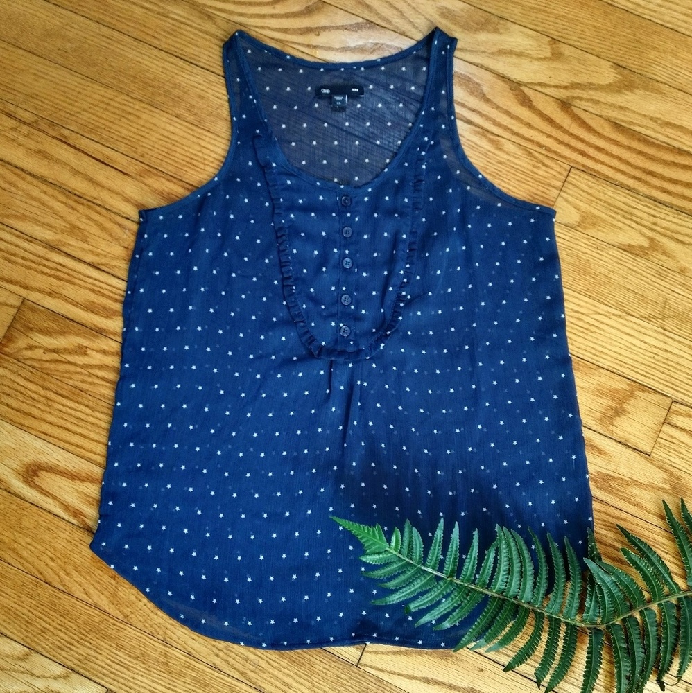 Gap Factory Ruffle Front Tank
